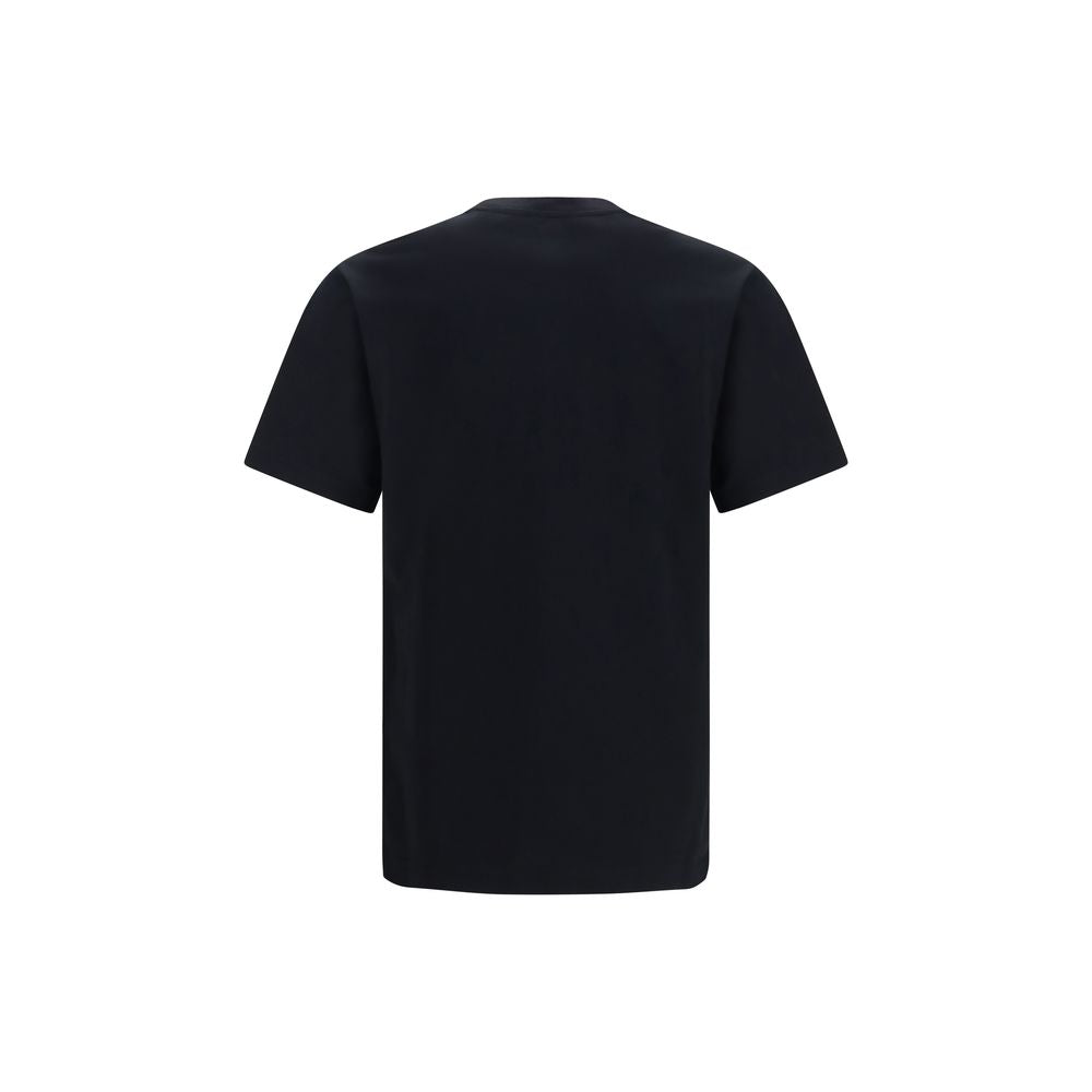 Schwarzes Baumwoll-T-Shirt