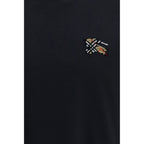Schwarzes Baumwoll-T-Shirt