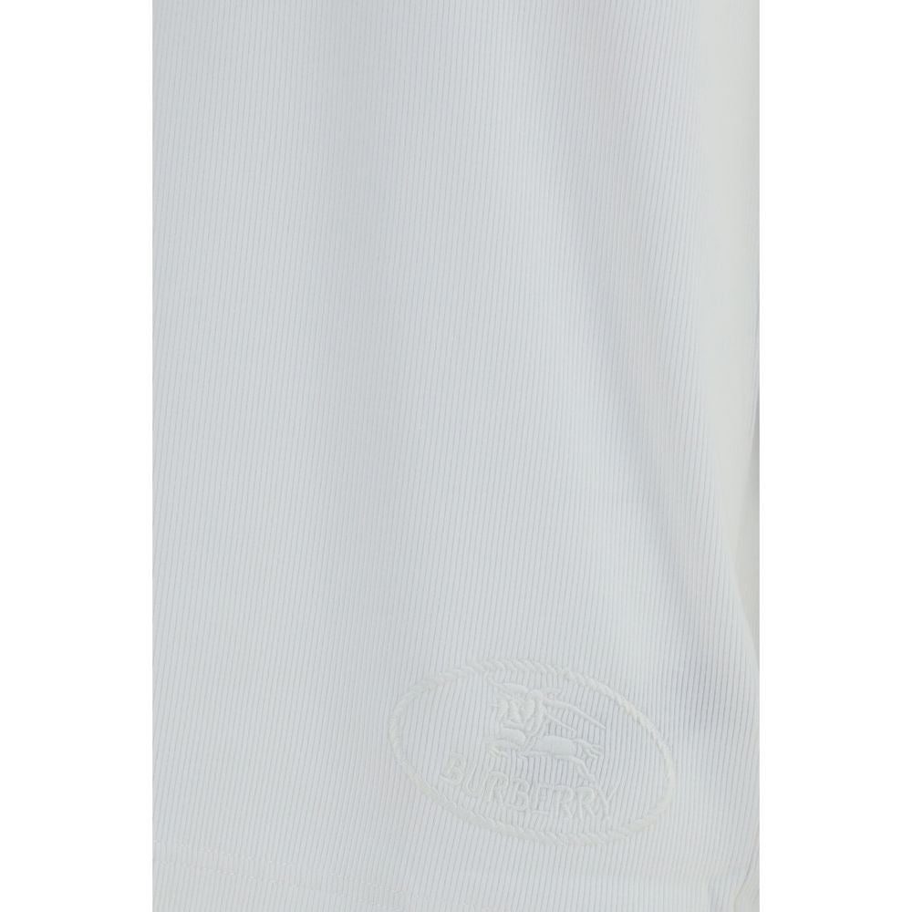 Weißes Langarm-T-Shirt aus Baumwolle