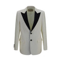 Weißer Woll-Blazer Oves Aries