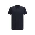 Schwarzes Baumwoll-T-Shirt