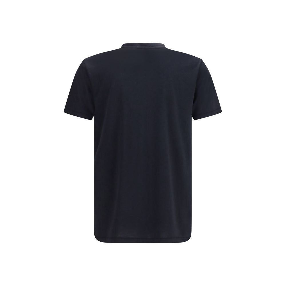 Schwarzes Baumwoll-T-Shirt