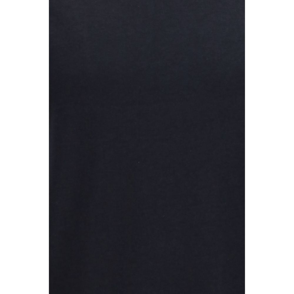 Schwarzes Baumwoll-T-Shirt