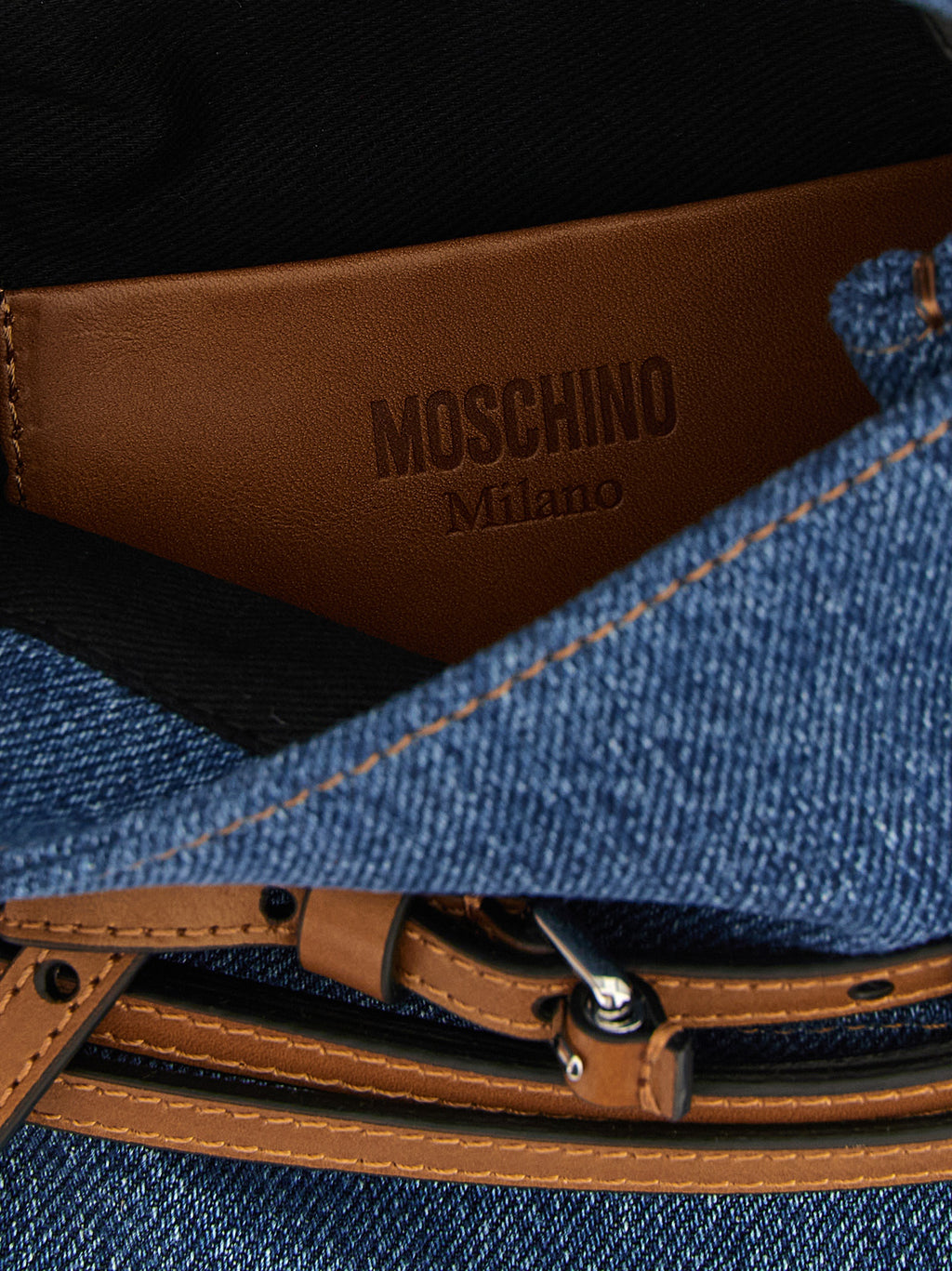 Blaue Baumwoll-Handtasche