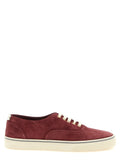 Sneakers aus bordeauxrotem Kalbsleder