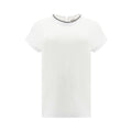 Weißes T-Shirt aus Elasthan