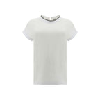 Weißes T-Shirt aus Elasthan