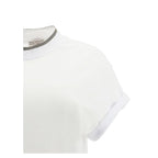Weißes T-Shirt aus Elasthan