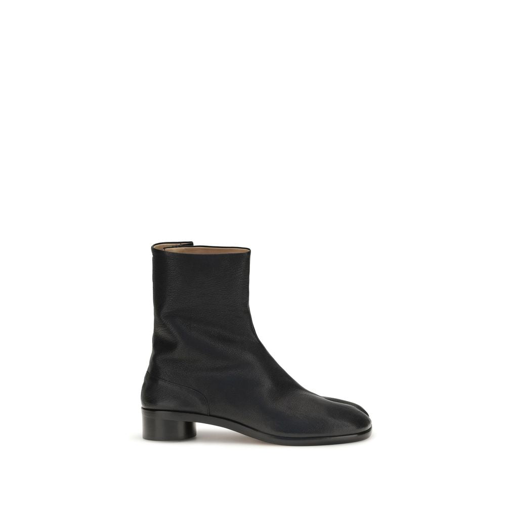 Schwarze Ankle Boots aus Kalbsleder Bos Taurus