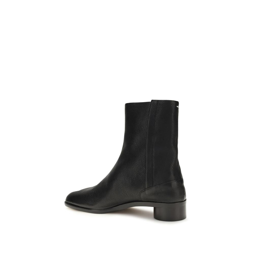 Schwarze Ankle Boots aus Kalbsleder Bos Taurus