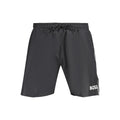 Herrenshorts aus schwarzem Polyester