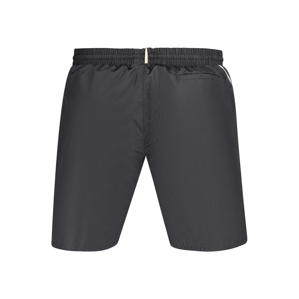 Herrenshorts aus schwarzem Polyester