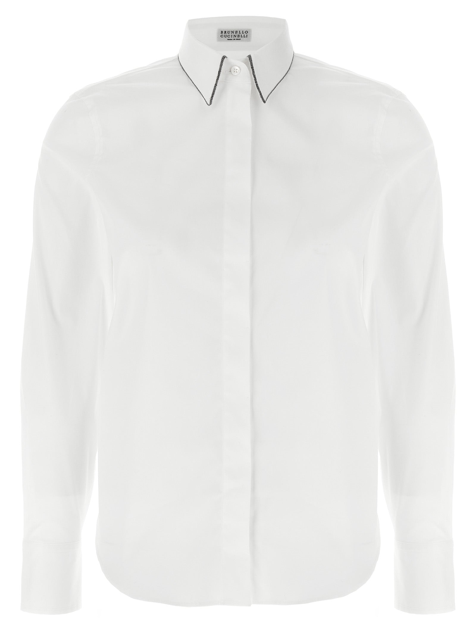 Weiße Baumwollbluse