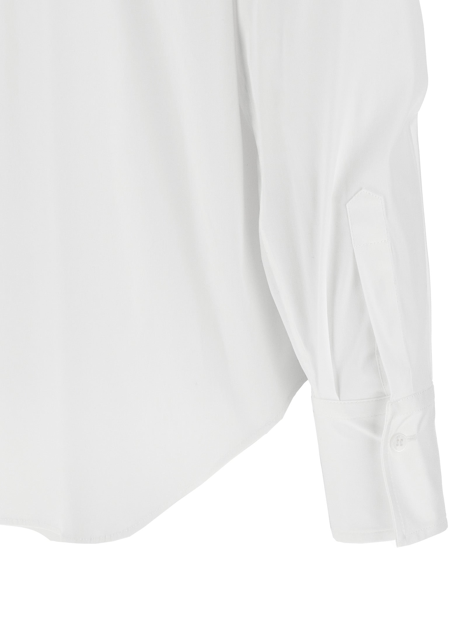 Weiße Baumwollbluse
