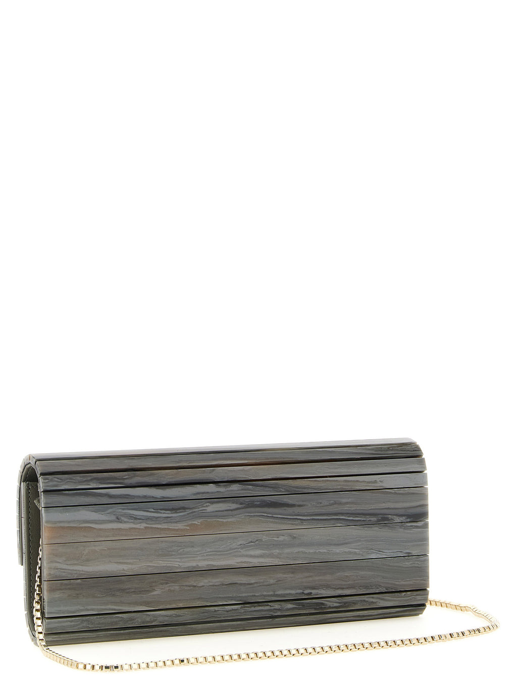 Graue Clutch aus Polyester