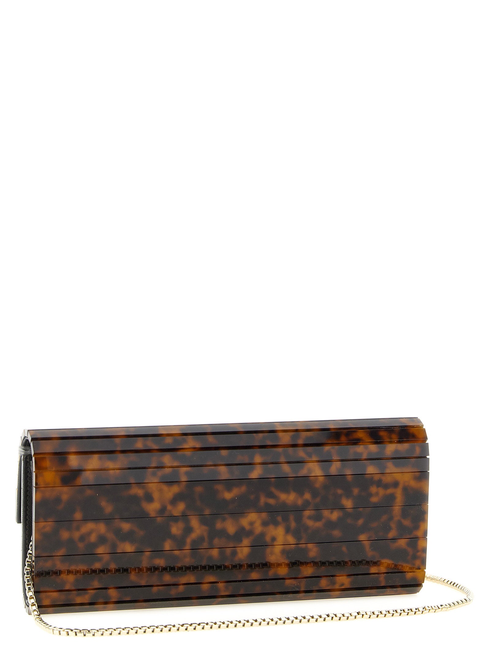 Beige Clutch aus Polyester