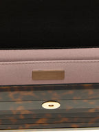 Beige Clutch aus Polyester