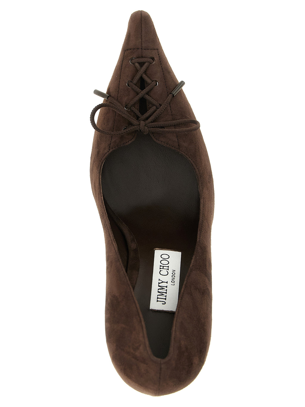Braune Leder Pumps mit hohem Absatz