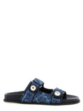 Blaue Tencel-Slipper