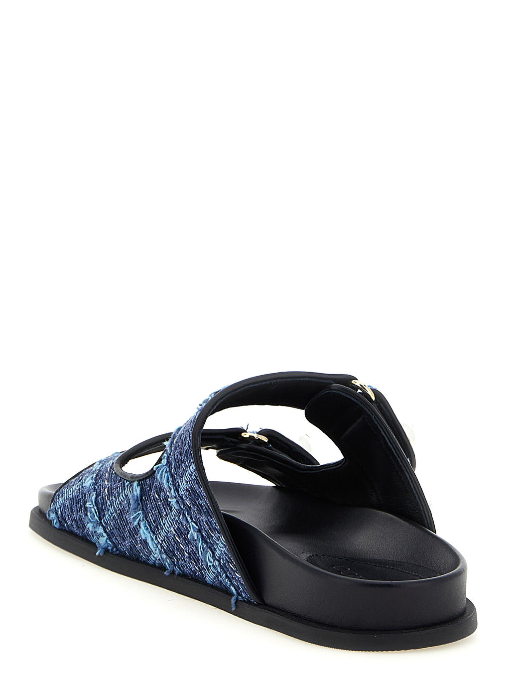 Blaue Tencel-Slipper