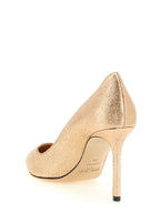 Mehrfarbige Tencel-Pumps mit hohem Absatz