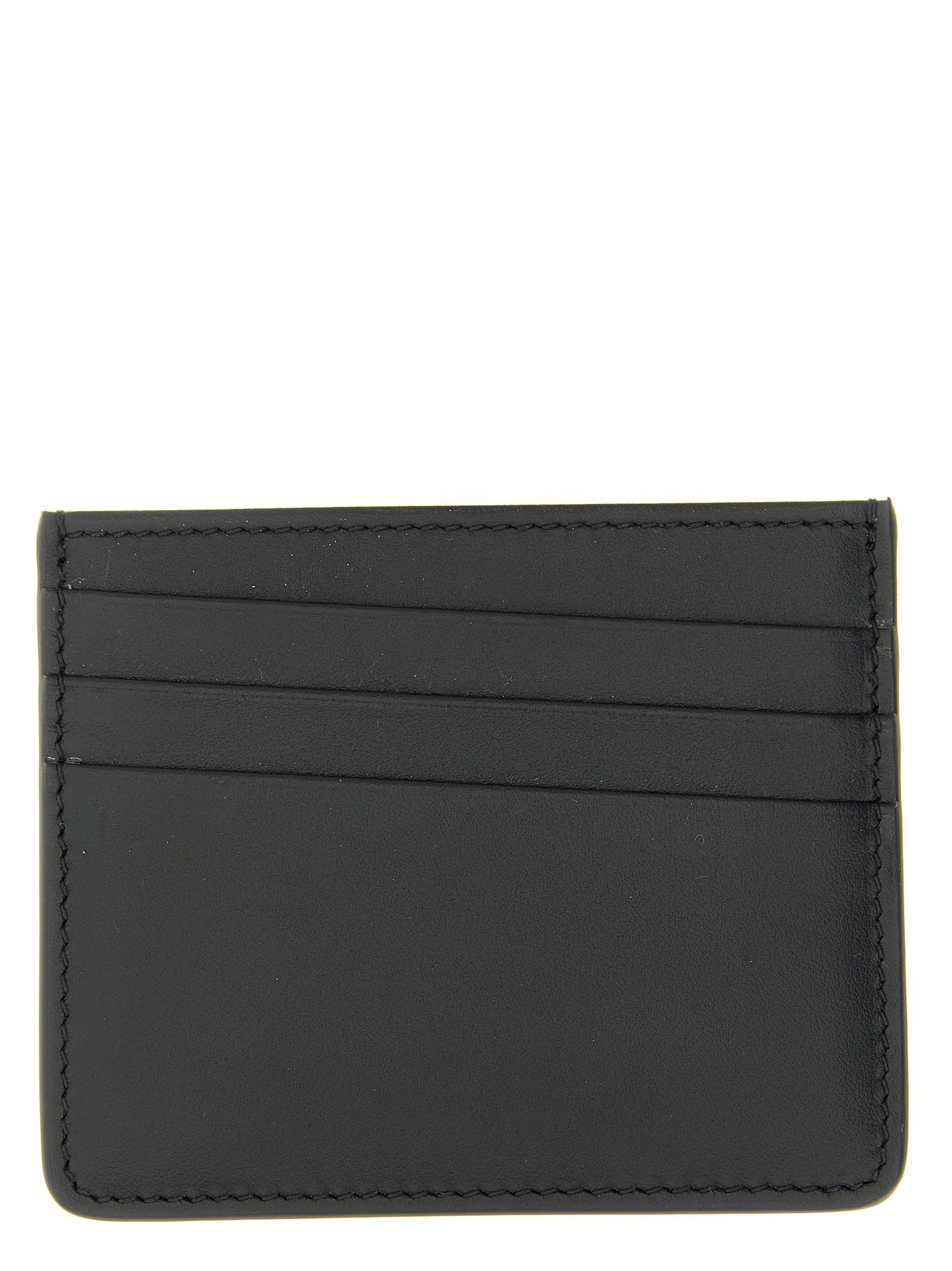 Schwarzes Kartenetui aus Leder 337938BM