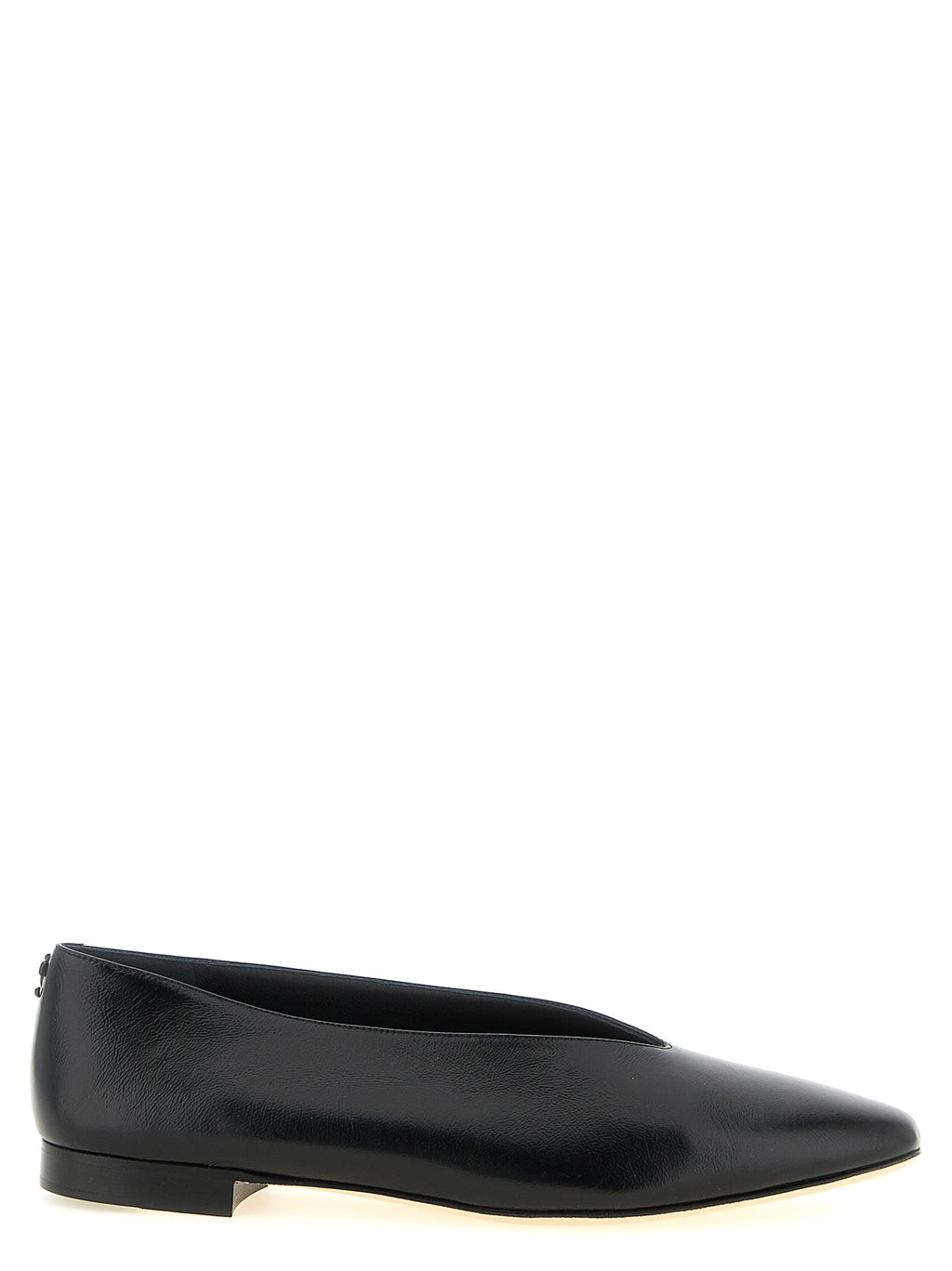 Schwarze Ballerinas aus Leder