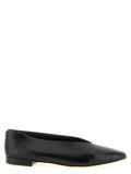 Schwarze Ballerinas aus Leder