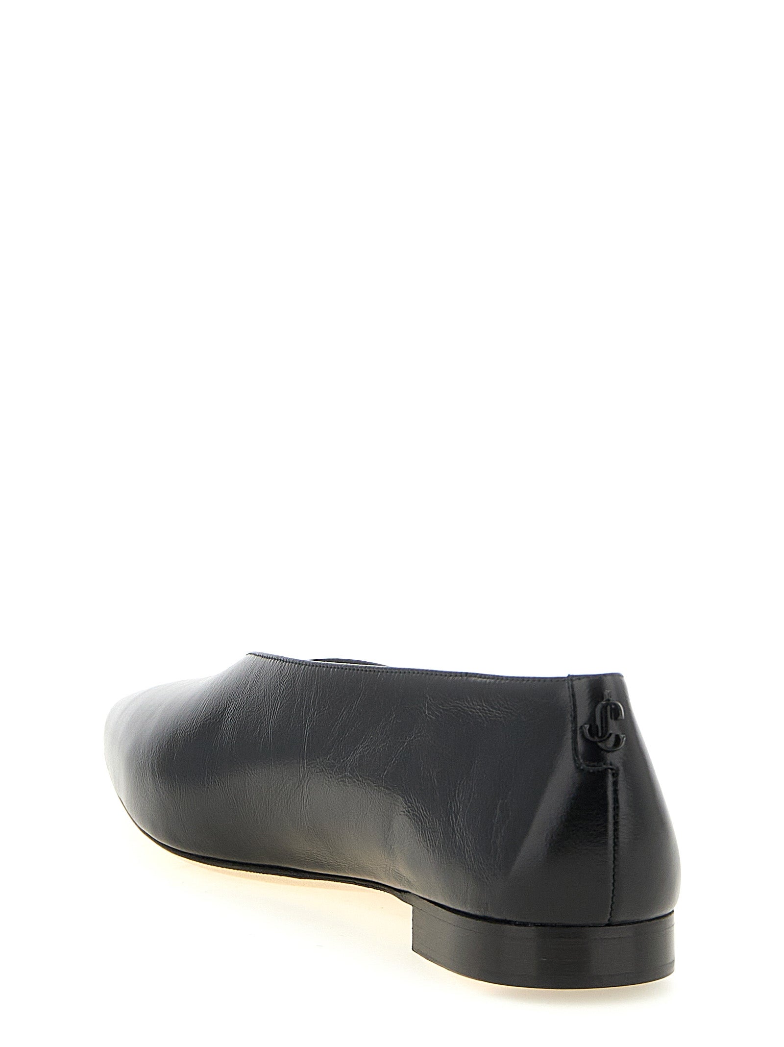 Schwarze Ballerinas aus Leder