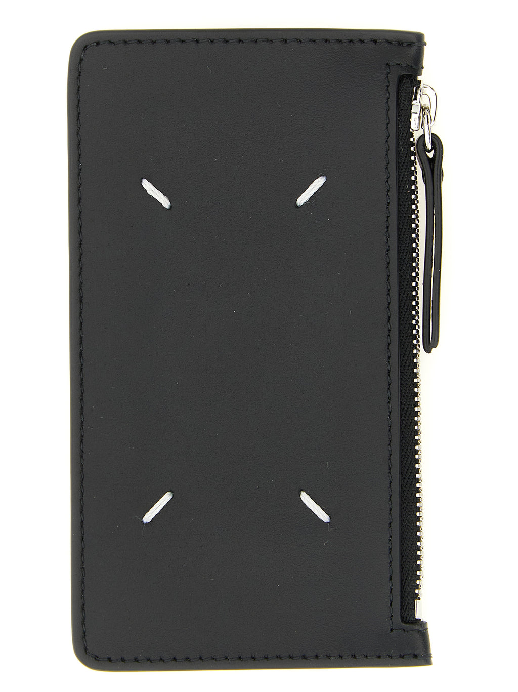 Schwarzes Kartenetui aus Leder 337941BM