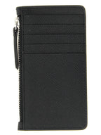 Schwarzes Kartenetui aus Leder 337941BM