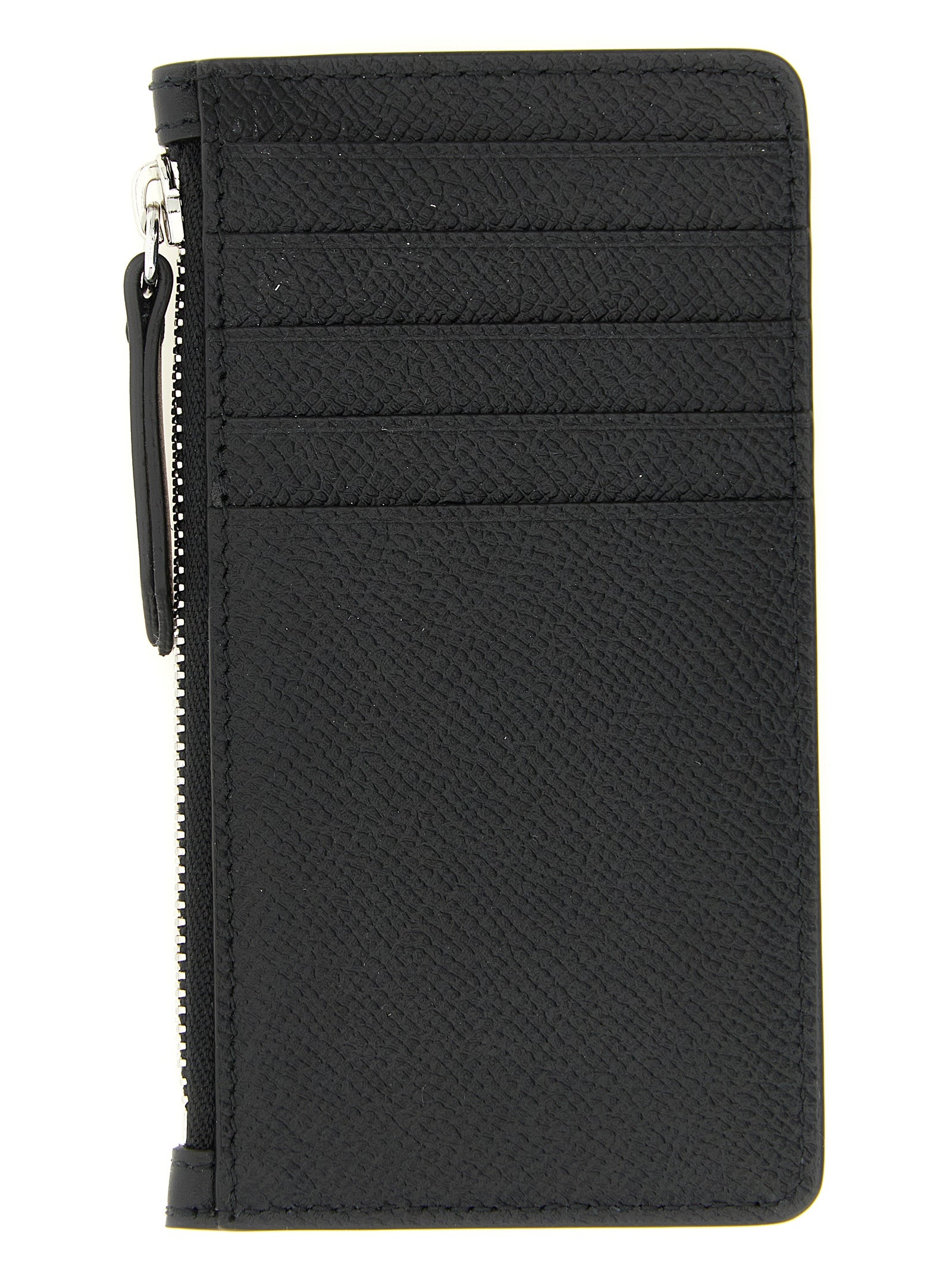 Schwarzes Kartenetui aus Leder 337941BM