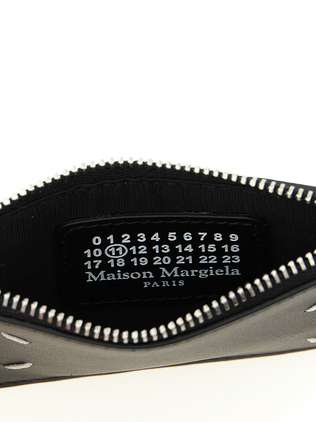 Schwarzes Kartenetui aus Leder 337941BM