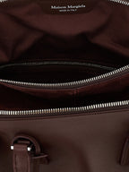 Schultertasche aus bordeauxrotem Kalbsleder