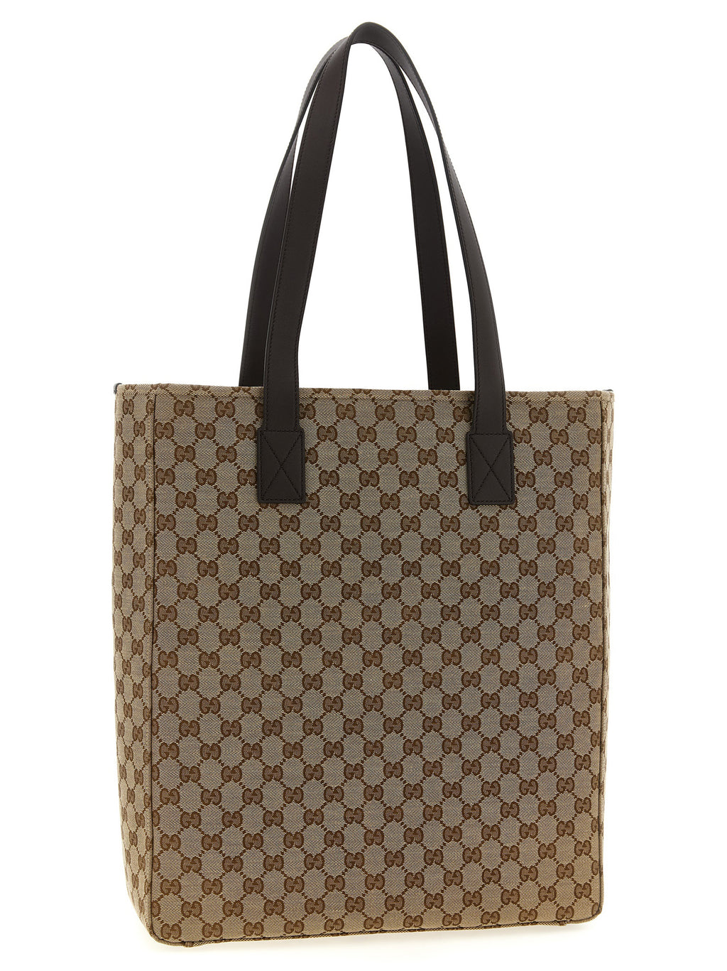 Braune Schultertasche aus Polyester