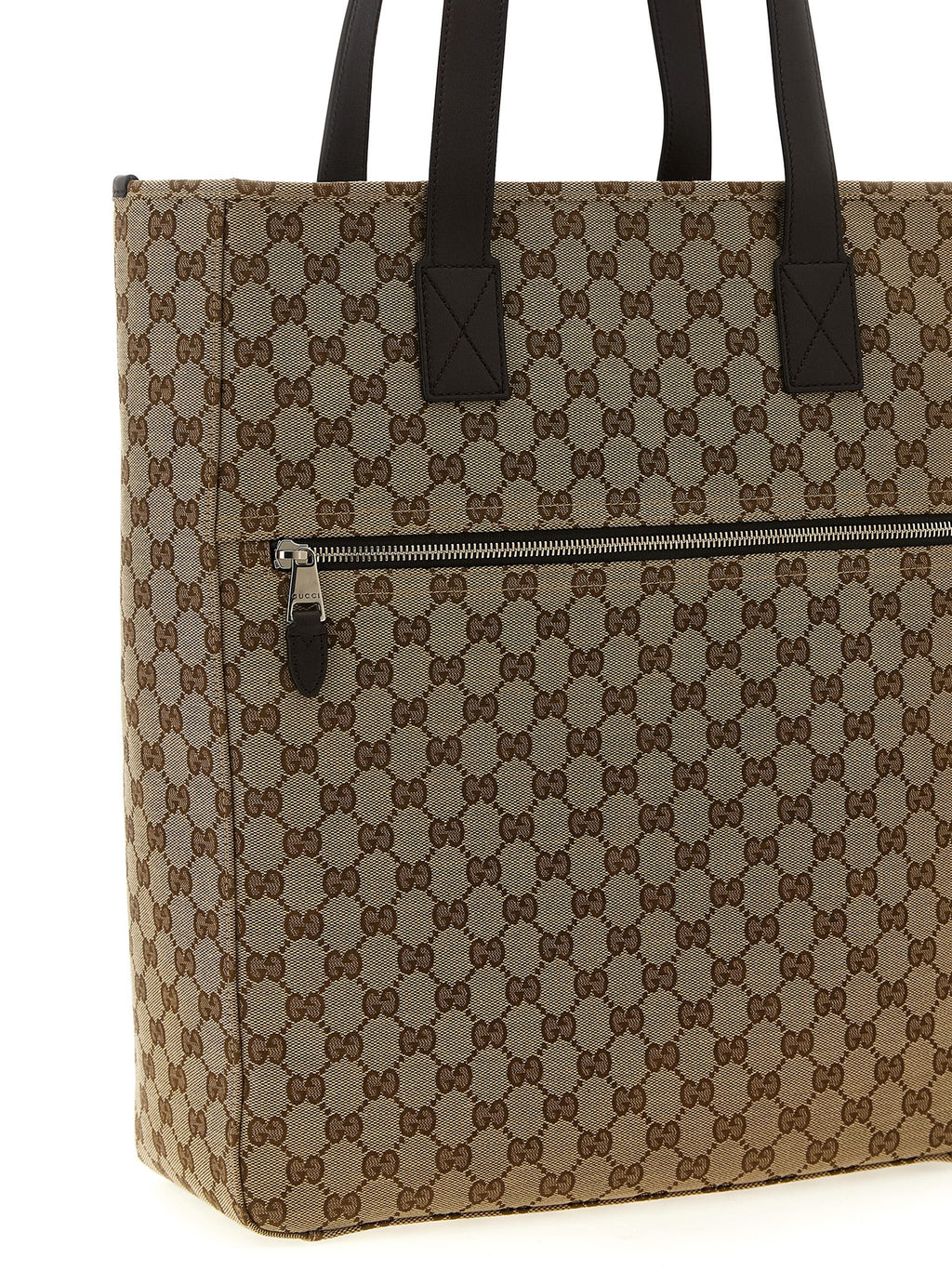 Braune Schultertasche aus Polyester