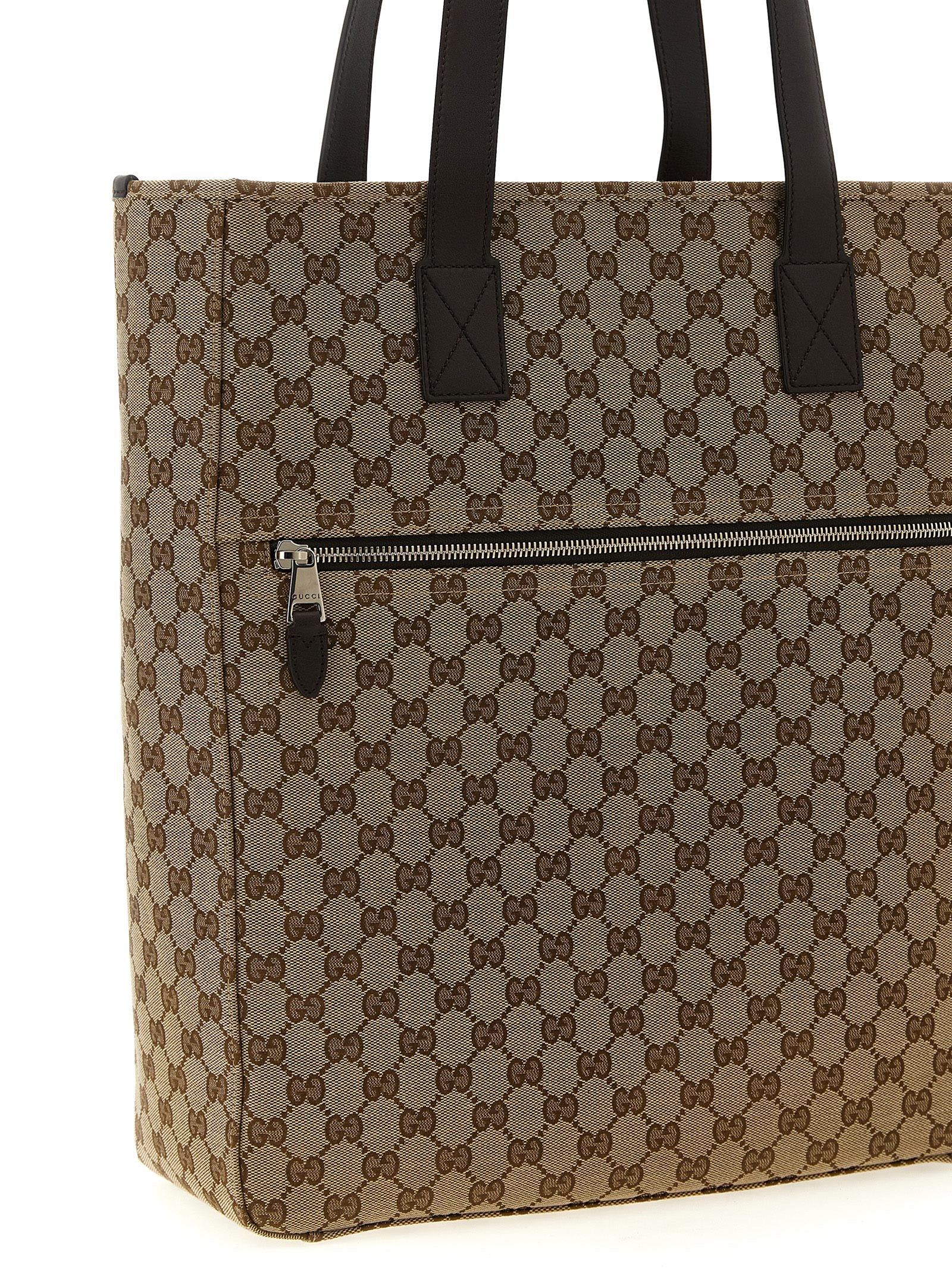 Braune Schultertasche aus Polyester
