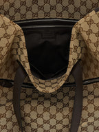 Braune Schultertasche aus Polyester