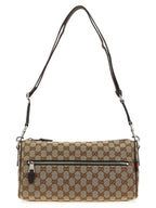 Beige Polyester Crossbody Bag