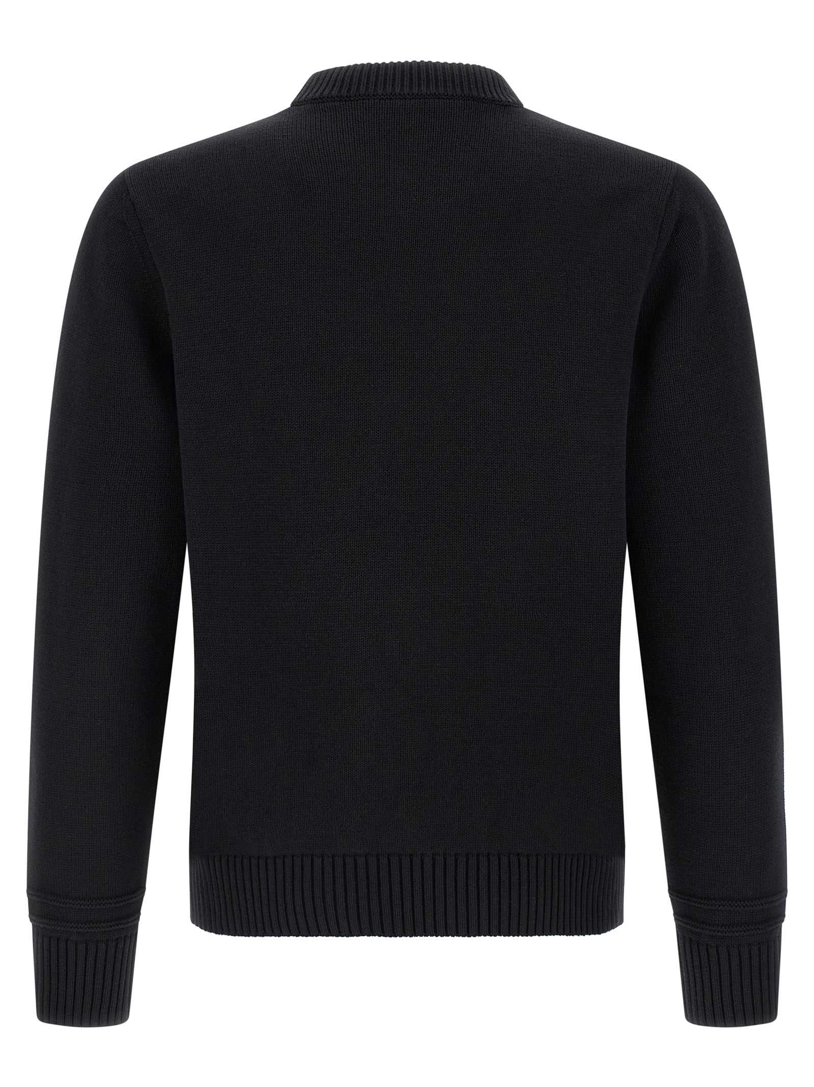 Schwarzer Baumwollcardigan