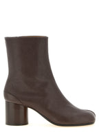 Braune Stiefeletten aus Ziegenleder