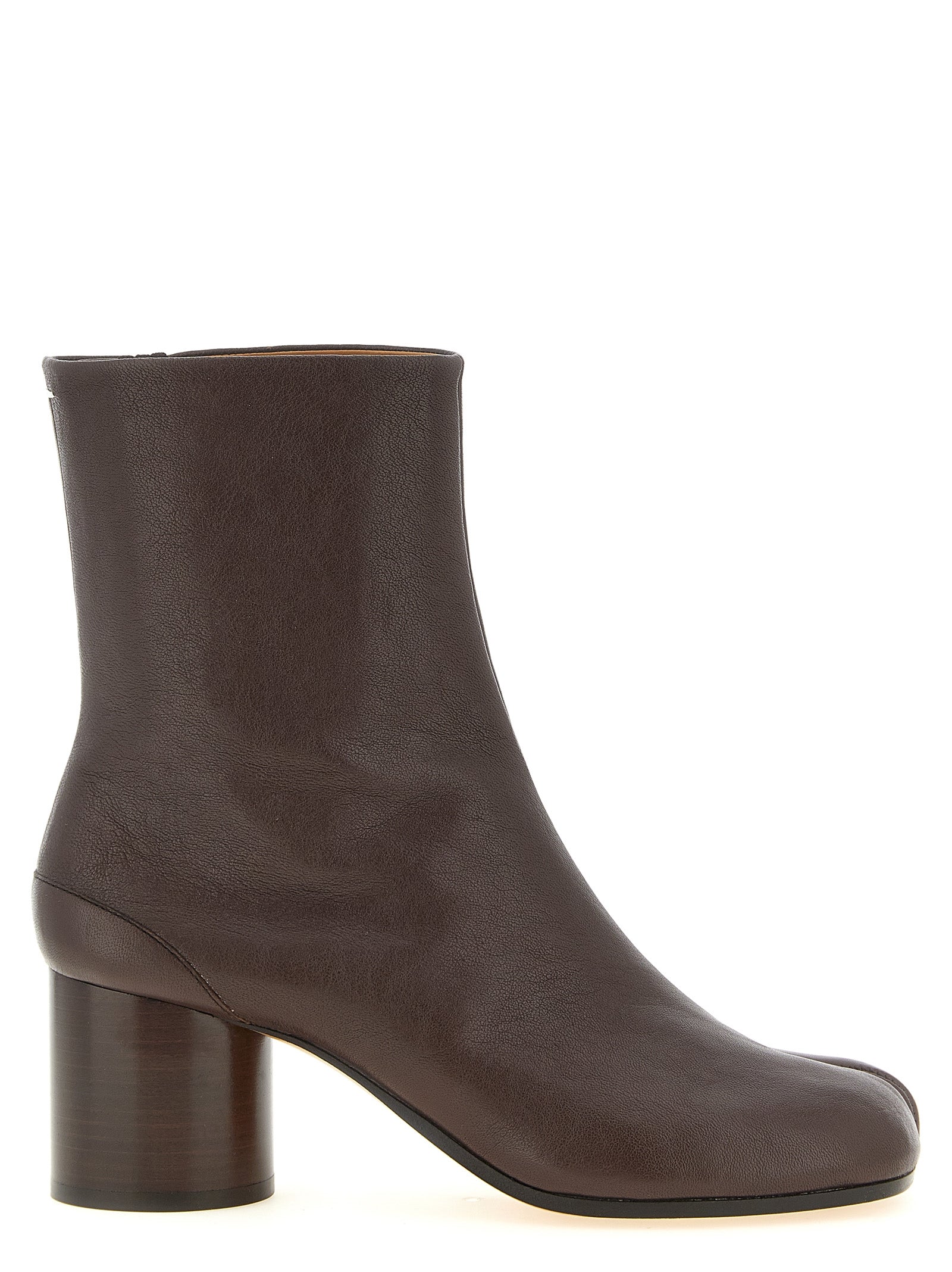 Braune Stiefeletten aus Ziegenleder
