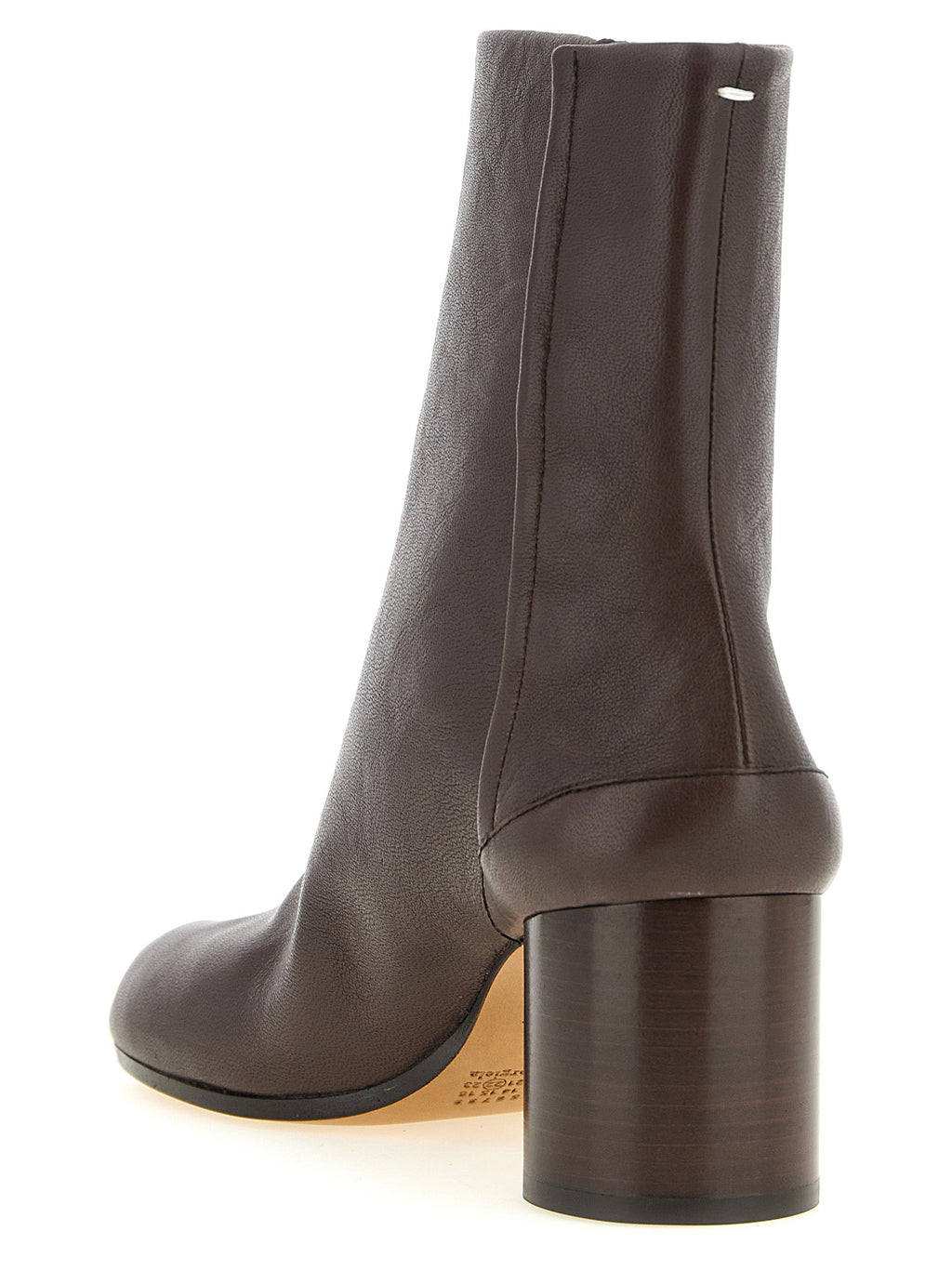 Braune Stiefeletten aus Ziegenleder