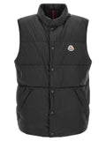 Schwarze ärmellose Jacke aus Polyamid