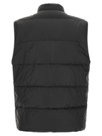 Schwarze ärmellose Jacke aus Polyamid
