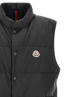 Schwarze ärmellose Jacke aus Polyamid