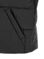 Schwarze ärmellose Jacke aus Polyamid