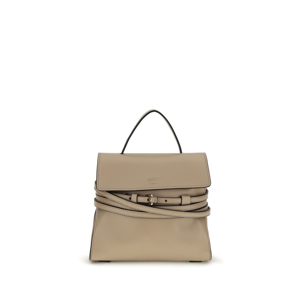 Beige Goatskin Shoulder Bag