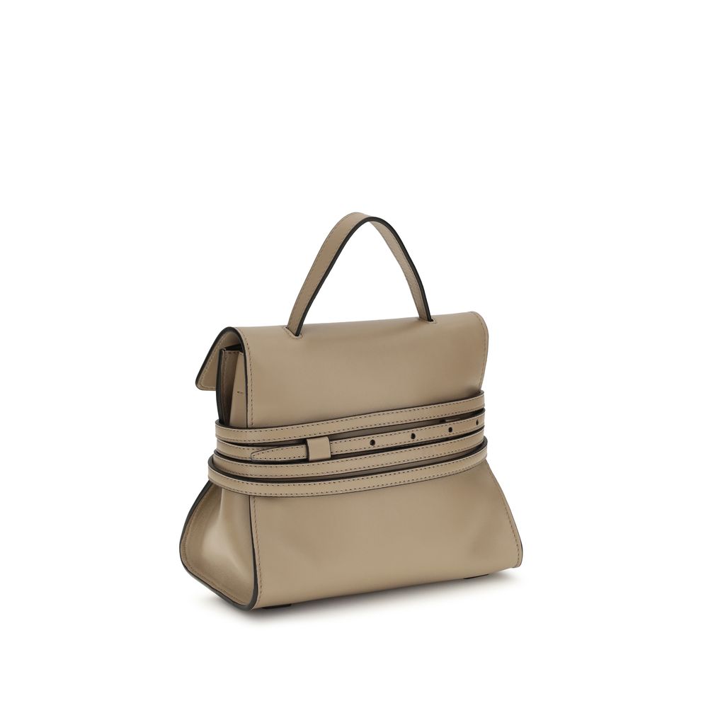 Beige Goatskin Shoulder Bag