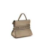 Beige Goatskin Shoulder Bag